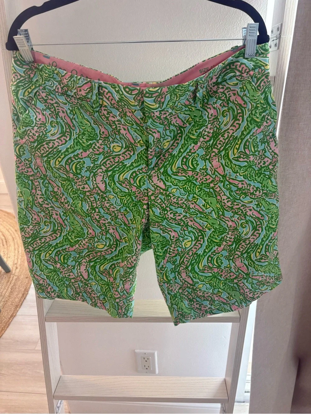 Lilly Pulitzer women’s Patterned Green & Pink Shorts